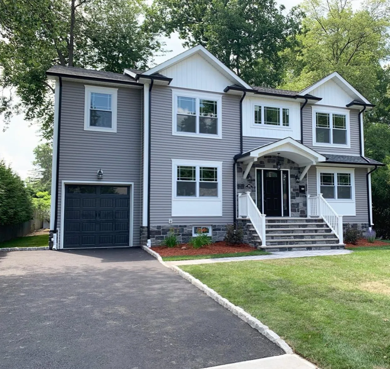 Finished stage of a Global Hill Construction new build in Connecticut